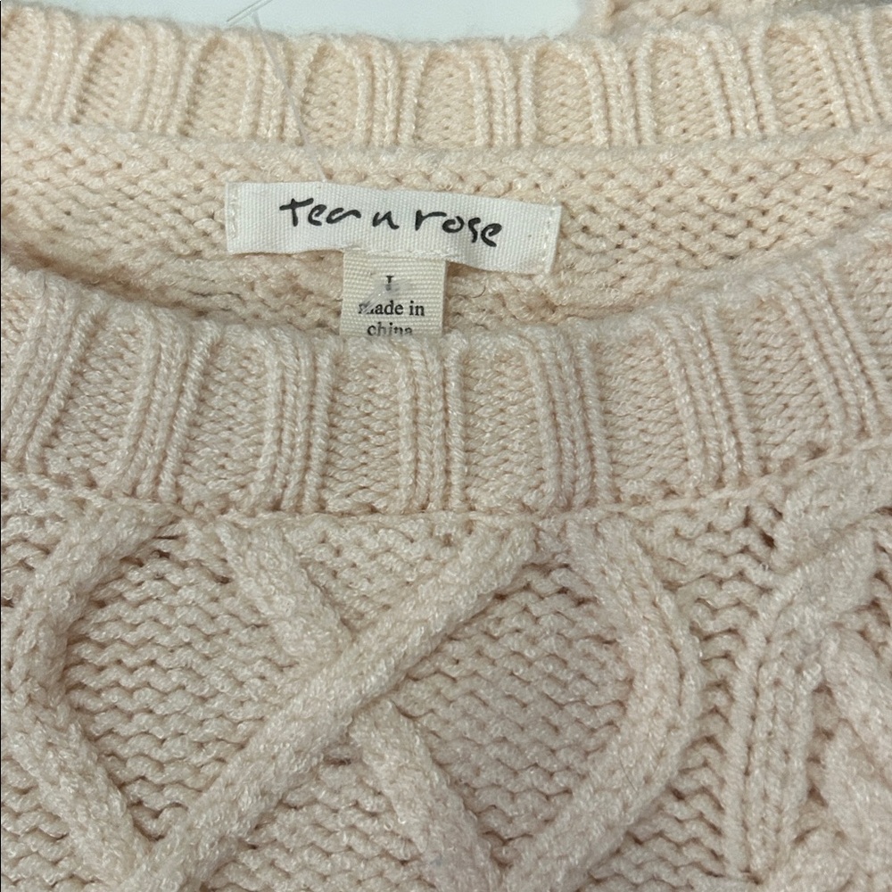 Cream Cable Knit Sweater Set - Picture 3 of 6